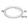 Delta Light SUPER-OH! SLIM 80 SBL DOWN Deckenlampe