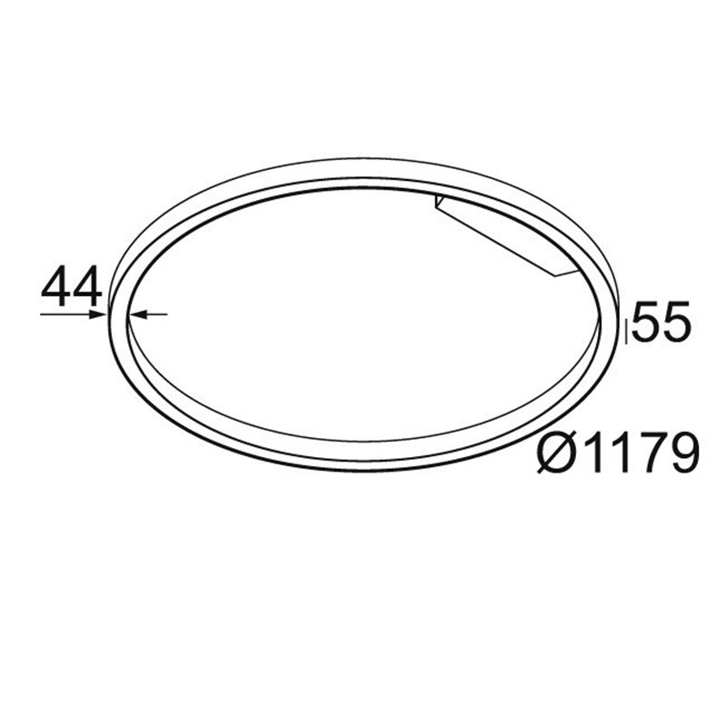 Delta Light SUPER-OH! SLIM 120 SBL DOWN Deckenlampe