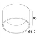 Delta Light DIRO SBL S ON IP Ceiling lamp
