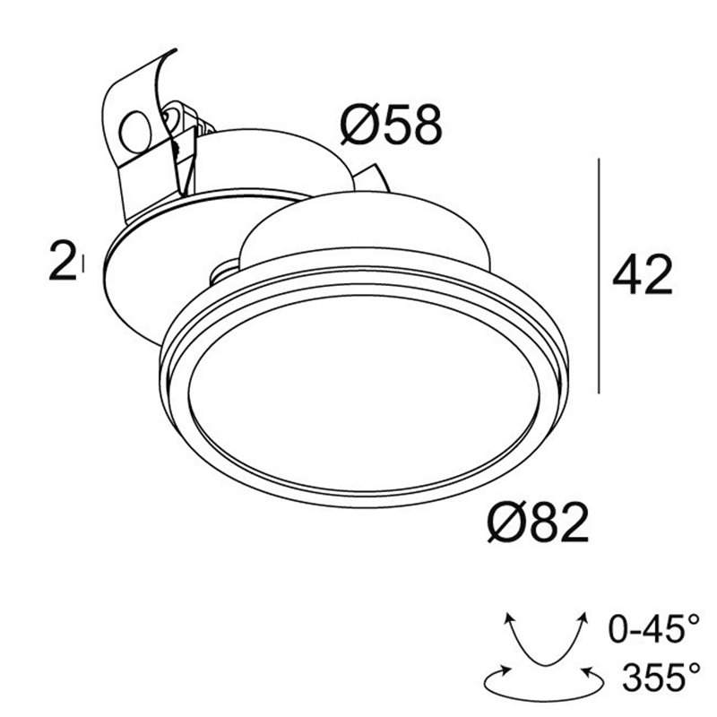 Delta Light HALOSCAN CLIP HP Deckenlampe