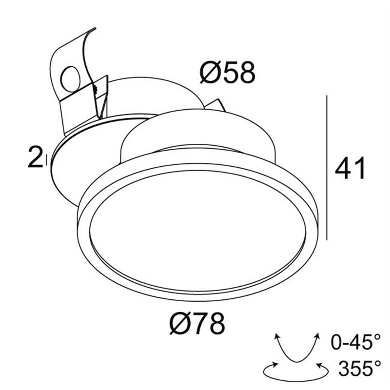 Delta Light HALOSCAN CLIP MP Deckenlampe