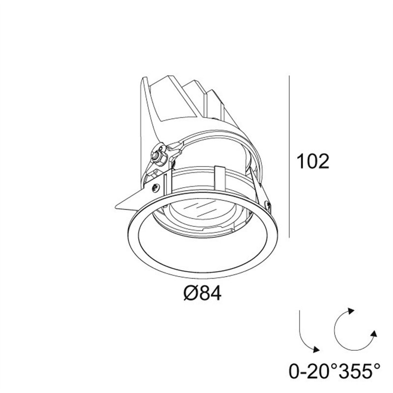 Delta Light ENTERO RD-S X TW Deckenlampe
