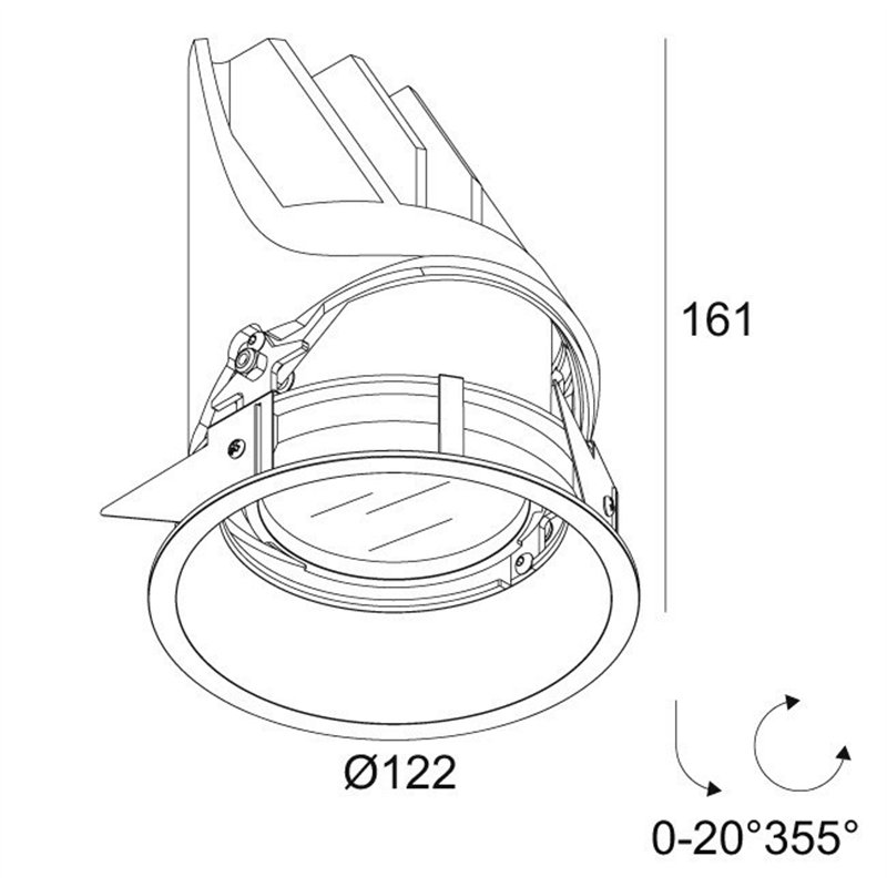 Delta Light ENTERO RD-L X TW Deckenlampe