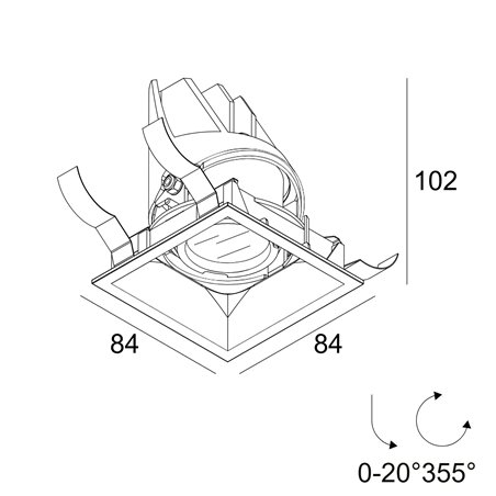 Delta Light Entero Sq-S X Soft recessed spot
