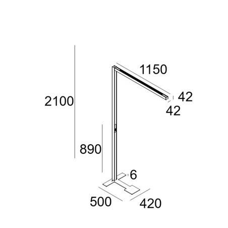 Delta Light INFORM 40 SQ F1 T DOWN-UP Floor lamp