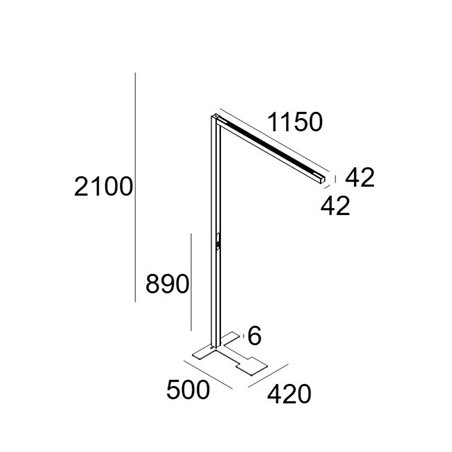 Delta Light INFORM 40 SQ F1 T PDS DOWN-UP Floor lamp