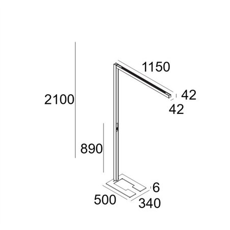 Delta Light INFORM 40 SQ F1 U PDS DOWN-UP Floor lamp