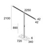 Delta Light INFORM 40 SQ F2 H PDS DOWN-UP Stehlampe