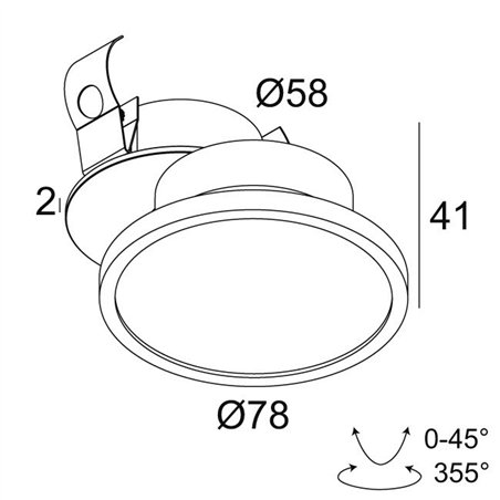 Delta Light HALOSCAN CLIP MP SOFT Ceiling lamp