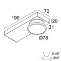 Delta Light HALOSCAN ON 1 MP DIM8 Ceiling lamp