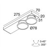 Delta Light HALOSCAN ON 2 MP SOFT DIM8 Deckenlampe