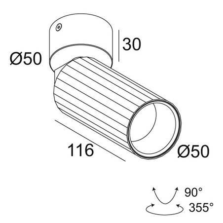Delta Light HEDRA ON Ceiling lamp