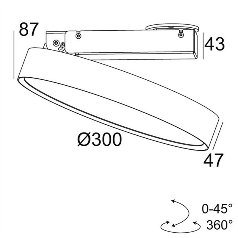 Delta Light MULTINOVA 30 PIVOT Deckenlampe