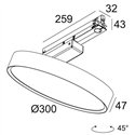 Delta Light MULTINOVA 30 PIVOT ADM Track lighting