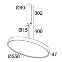 Delta Light MULTINOVA 55 OK 400 Ceiling lamp
