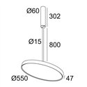 Delta Light MULTINOVA 55 OK 800 PRISM Ceiling lamp