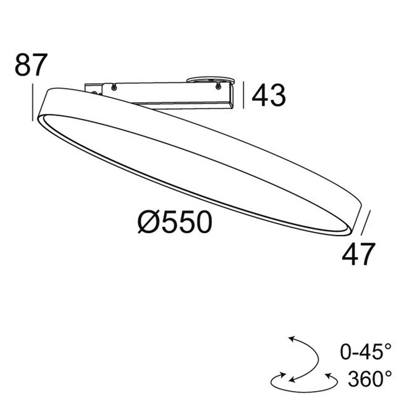 Delta Light MULTINOVA 55 PIVOT Deckenlampe