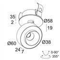 Delta Light ODRON CLIP/41 Ceiling lamp