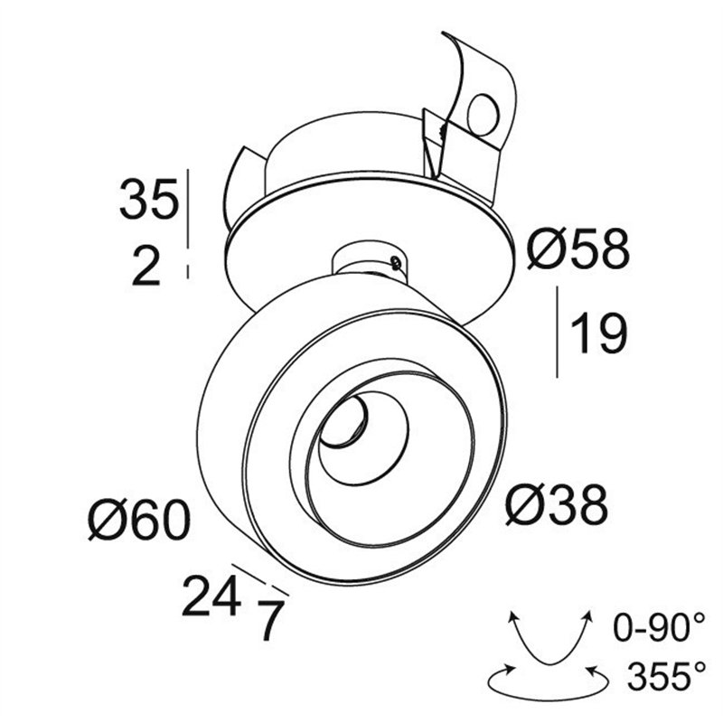 Delta Light ODRON CLIP/41 Deckenlampe