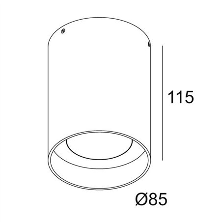 Delta Light QOBY X R DIM8 Ceiling lamp