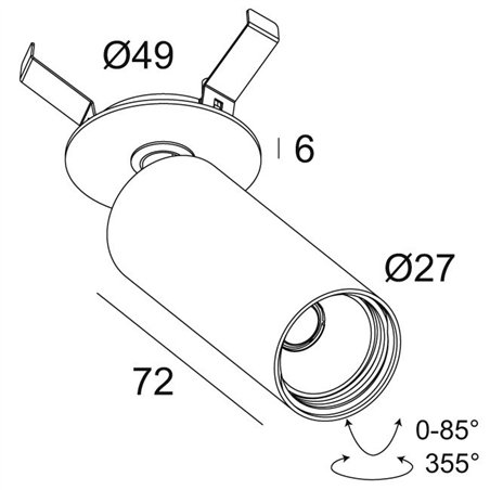 Delta Light SPY 27 CLIP Ceiling lamp