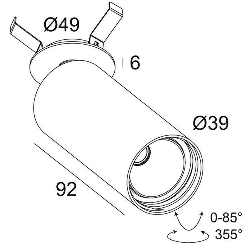 Delta Light SPY 39 CLIP Deckenlampe