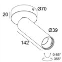 Delta Light SPY 39 L ON Ceiling lamp
