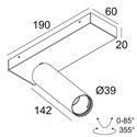 Delta Light SPY 39 L ON 1 DIM8 Ceiling lamp