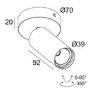 Delta Light SPY 39 ON Ceiling lamp