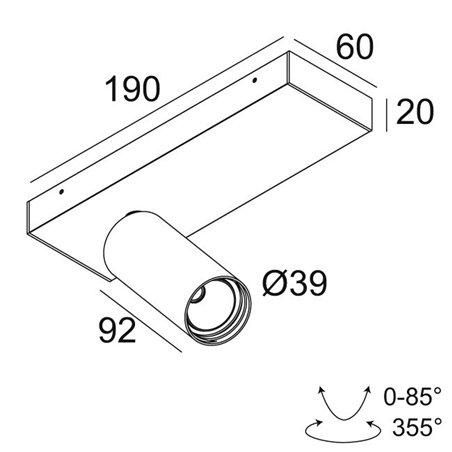 Delta Light SPY 39 ON 1 DIM8 Ceiling lamp