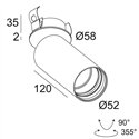 Delta Light SPY 52 CLIP Ceiling lamp