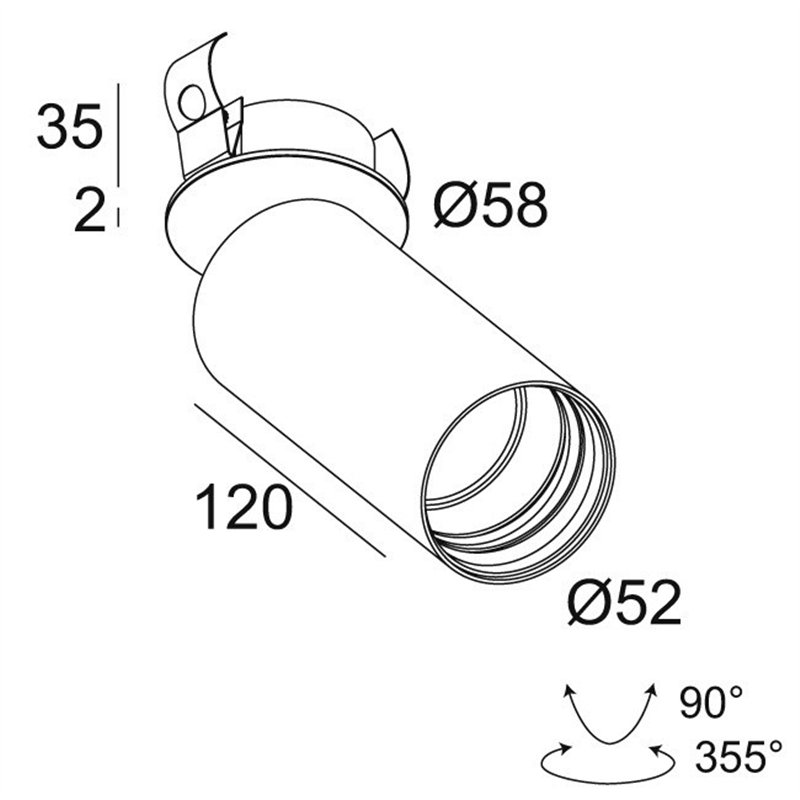 Delta Light SPY 52 CLIP TW Deckenlampe