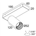 Delta Light SPY 52 ON 1 DIM8 Ceiling lamp