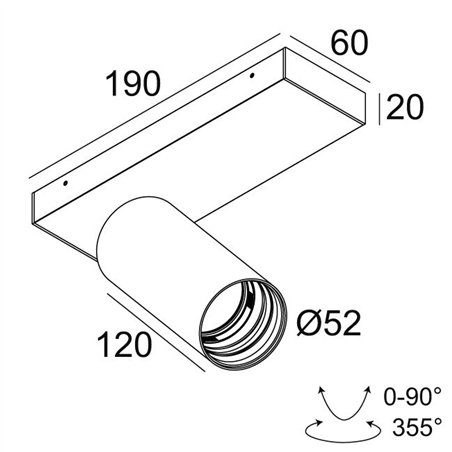 Delta Light SPY 52 ON 1 SOFT DIM8 Ceiling lamp