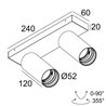 Delta Light SPY 52 ON 2 SOFT DIM8 Deckenlampe