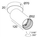 Delta Light SPY 52 ON TW Ceiling lamp