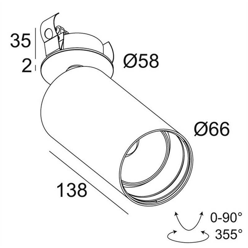 Delta Light SPY 66 CLIP Deckenlampe