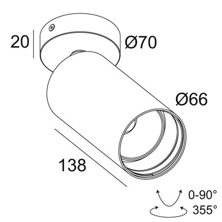 Delta Light SPY 66 ON Ceiling lamp