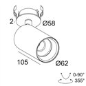 Delta Light SPYCO CLIP AC DIM8 Ceiling lamp