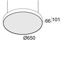 Delta Light SUPERNOVA FLAT 65 PRISMATIC DOWN-UP Ceiling lamp / Suspension lamp