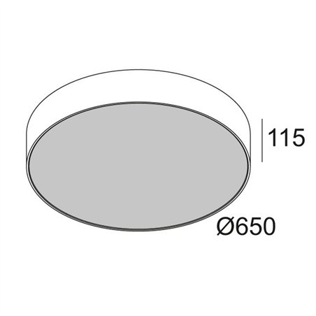 Delta Light SUPERNOVA LINE 65 TW Ceiling lamp / Suspension lamp