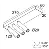 Delta Light UHO L ON 3 Deckenlampe