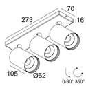 Delta Light SPYCO ON 3 AC Ceiling lamp