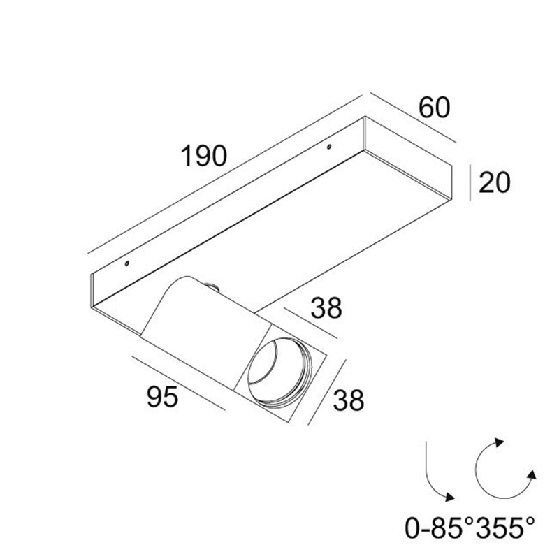 Delta Light OCTAV 39 ON 1 Deckenlampe