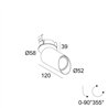 Delta Light SPY 52 CLIP WALLWASH Deckenlampe