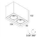 Delta Light Minigrid 67 On 245 ceiling lamp