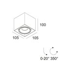 Delta Light Minigrid On 150 Soft DIM8 Ceiling lamp