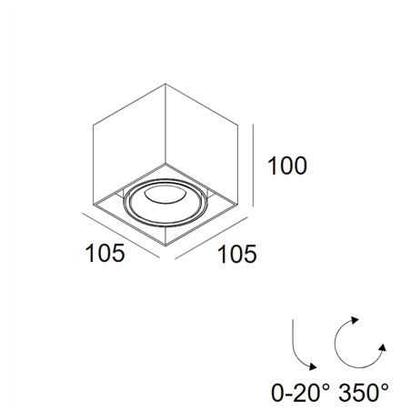 Delta Light Minigrid On 150 Soft DIM8 Ceiling lamp