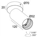 Delta Light Spy 52 On Soft ceiling lamp