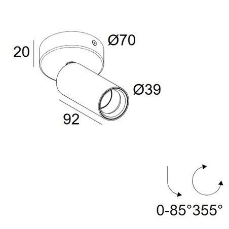 Delta Light Spy 39 On Focus ceiling lamp